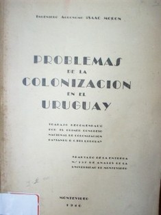 Problemas de la colonización en el Uruguay