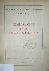 Inmigración en la post-guerra