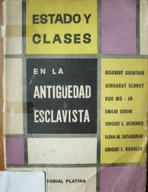 Estado y clases en la antigüedad esclavista