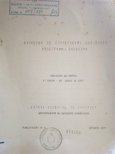 Convenio de cooperación económica argentino-uruguayo