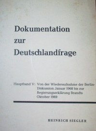 Dokumentation zur deutschlandfrage
