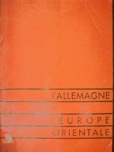 L'allemagne et l'europe orientale