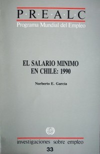 El salario mínimo en Chile : 1990
