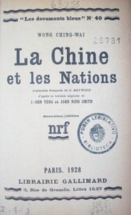 La Chine et les Nations