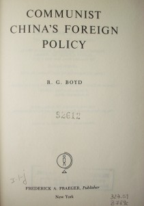 Communist China's foreign policy