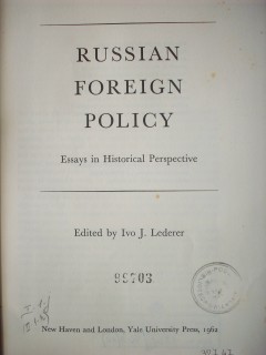Russian foreign policy : essays in historical perspective