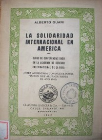 La solidaridad internacional en América