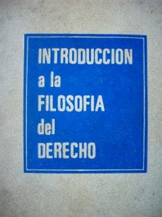 Introducción a la Filosofía del Derecho