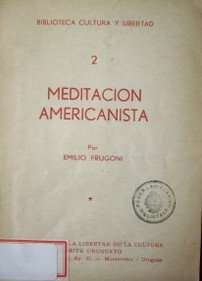 Meditación americanista