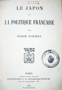 Le Japon et la politique française