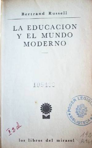 La educación y el mundo moderno