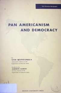 Pan Americanism and democracy