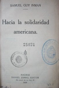 Hacia la solidaridad americana