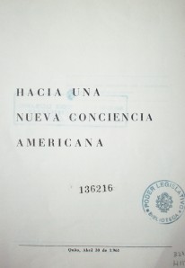 Hacia una nueva conciencia americana