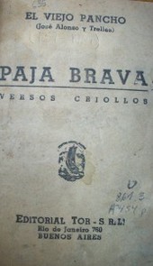 Paja brava : versos criollos