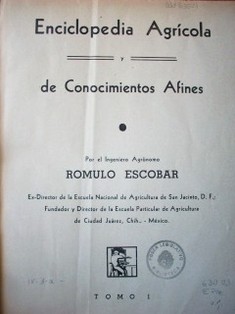 Enciclopedia agrícola y de conocimientos afines