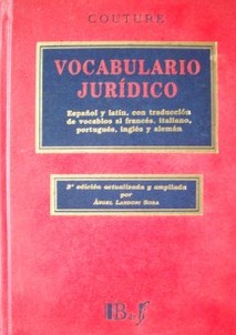 Vocabulario jurídico