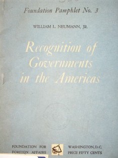 Recognition of Governments in the Americas