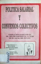 Política salarial y convenios colectivos