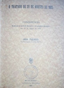 Conferencia : o tratado de 29 de agosto de 1825