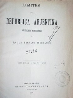 Límites con la República  Argentina : artículos publicados