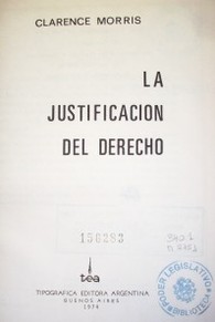 La justificación del derecho