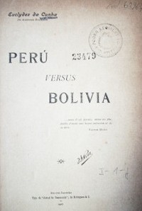 Perú versus Bolivia