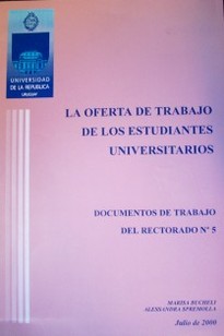 La oferta de trabajo de los estudiantes universitarios