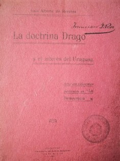 La doctrina Drago y el interés del Uruguay