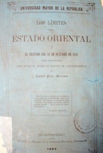 Los límites del Estado Oriental y el tratado de 12 de octubre de 1851