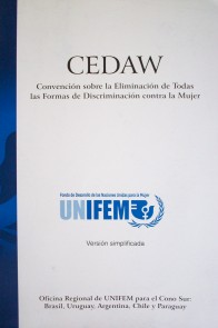 Convención sobre la eliminación de todas las formas de discriminación contra la mujer (CEDAW)