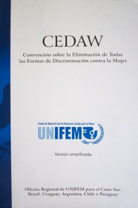 Convención sobre la eliminación de todas las formas de discriminación contra la mujer (CEDAW)