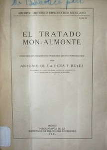 El tratado Mon-Almonte : colección de documentos precedida de una introducción