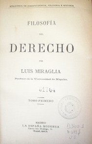 Filosofía del Derecho