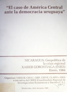 El caso de América Central ante la democracia uruguaya