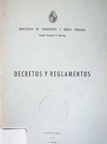 Decretos y reglamentos