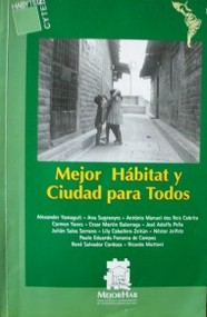 Mejor hábitat y ciudad para todos