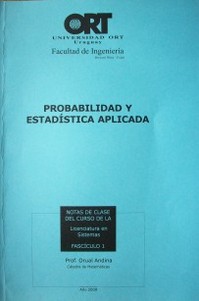 Probabilidad y estadística aplicada