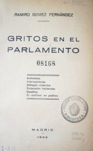 Gritos en el parlamento