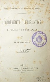 L' indemnité législative en France et a l' etranger