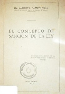 El concepto de sanción de la ley