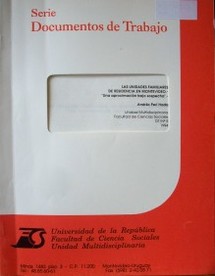 Las unidades familiares de residencia en Montevideo : "una aproximación bajo sospecha"