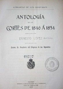 Antología de las cortes de 1846 a 1854