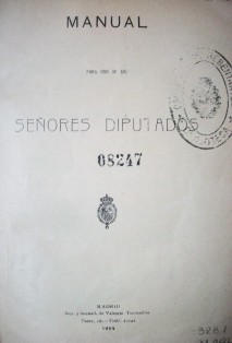 Manual para uso de los señores diputados