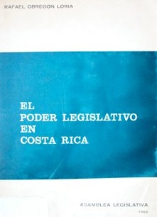 El poder legislativo en Costa Rica