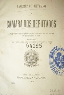 Regimiento interno da Camara dos Deputados