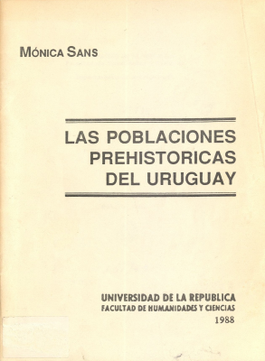 Las poblaciones prehist&oacute;ricas del Uruguay