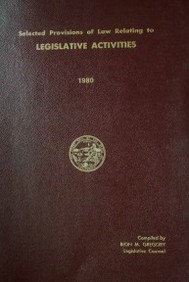 Legislative activities : 1980