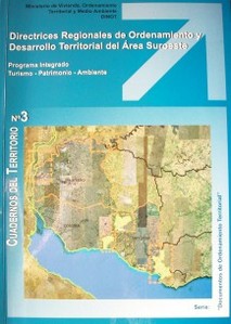 Directrices regionales de ordenamiento y desarrollo territorial del área suroeste