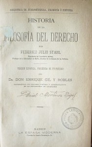 Historia de la filosofía del derecho